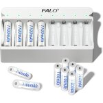 Piles rechargeables aaa avec chargeur, 8 emplacements 5 v / 2 a usb portable charge rapide, 12 piles ... Piles rechargeables aaa avec chargeur, 8 emplacements 5 v / 2 a usb portable charge rapide, 12 piles ...