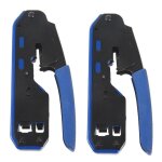 Pince  dnuder le cble rseau, pince  sertir 2x, pour connecteur rj45 cat6 cat5e cat5 rj11 rj12
