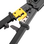 Pince rseau rj45 6p 8p, coupe multifonction, perage, pince  sertir  tte en cristal (noir)