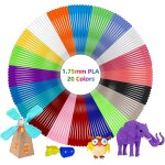 Pla filament stylo impression 3d, fil stylo 3d, 20 couleurs, 5m chacun total 100m filament de pla 3d ... Pla filament stylo impression 3d, fil stylo 3d, 20 couleurs, 5m chacun total 100m filament de pla 3d ...