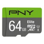 Pny elite microsdxc card 64gb class 10 uhs - i u1 100mb / s