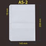 Pochettes de classeur a5 horizon a7 en pvc avec fermeture clair pour 6 anneaux , sacs de classement ...