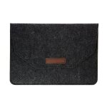 Pochette noire ordinateur portable 11'' feutrine intrieur soft touch