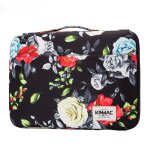 Pochette pour ordinateur portable, pochette imprim�e pour macbook, acer, hp - for 14  - rose noire