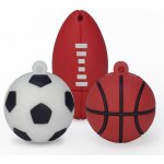 Polki - leizhan cl usb ballon de foot basket rugby, flash drive usb 2. 0 pendrive en silicone - 8go