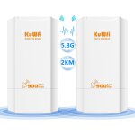 Pont wifi extrieur 5. 8g, pont wifi ethernet point  point, 2km longue porte ptp / ptmp, lan 10 / 100 ...
