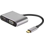 Port de charge 4k hd vga usb3. 0, adaptateur usb c dvi vgaconnecteur de convertisseur vido multi - crans ...