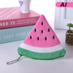 Porte monnaie en peluche pour femmes, en peluche douce, fruit orange, mini porte monnaie ovale � fermeture ...