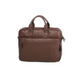 Porte - ordinateur katana cuir de vachette grain� 89615 - marron
