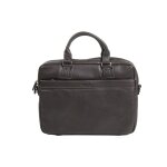 Porte - ordinateur katana cuir de vachette grain� k83608 - chocolat