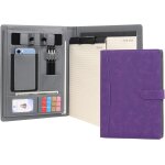 Portefeuille a4 padfolio porte - documents en cuir pu avec multi - poches bloc - notes planchettes amovible ...