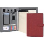 Portefeuille a4 padfolio porte - documents en cuir pu avec multi - poches bloc - notes planchettes amovible ...