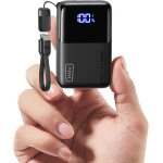 Power bank, 45w 10000mahmini chargeur portable pour ordinateur, petit batterie externe charge rapide ...