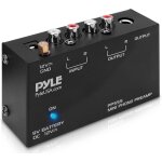 Prampli phono pour platine vinyle - mini pramplificateur phonographe audio stro avec compartiment ...