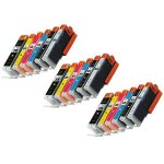 Prestige cartridge pgi - 570xl cli - 571xl lot de 18 cartouches d'encre pour imprimante canon pixma mg7750 ...