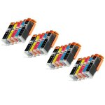 Prestige cartridge pgi - 570xl cli - 571xl lot de 20 cartouches d'encre pour imprimante canon pixma mg7750 ...