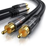 Primewire - cble audio hq stro rca de 0, 5m - cble coaxial - 2 x cinch rca mle vers 2 x cinch rca ...