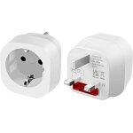 Uk prise adapteur, adaptateur voyage europe vers uk england angleterre schuko 2  3 broches pour europe, ...