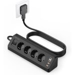 Prise d'angle 4 compartiments avec usb c(pd 20w), multiprise 8 en 1 4 prises usb multiples avec interrupteur, ...