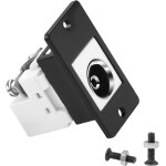 Prise d'antenne tv 9, 5 mm - panneau rectangulaire - adaptateur tv - 9, 5 mm - prise pal vers pince � ...