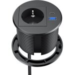 Prise de bureau encastrable avec usb c, prise rétractable avec usb a et c pour plan de travail cuisine, ... Prise de bureau encastrable avec usb c, prise rétractable avec usb a et c pour plan de travail cuisine, ...