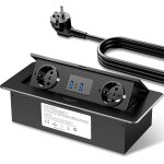 Prise electrique encastrable usb c 20w, bloc prise encastrable avec port usb et usb c, multiprise encastrable ...