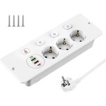 Prise encastrable plan de travail, prise intégrée avec 2 usb et 2 type - c(pd 20w), prise 3 voies avec ... Prise encastrable plan de travail, prise intégrée avec 2 usb et 2 type - c(pd 20w), prise 3 voies avec ...