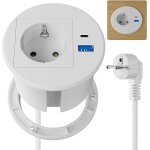 Prise encastrable plan de travail usb c pd20w, multiprise electrique usb, bloc prise escamotable pour ...