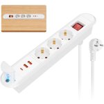 Prise encastrable plan de travail usb c pd20w, prise encastrable de table avec 2 usb - a, bloc prise ...