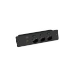 Prise encastr�e standard europ�enne le noir