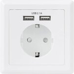 Prise encastr�e sygonix sy - 5045294 avec protection de contact renforc�e et port de chargement usb ip20 ...