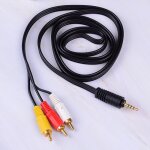 Prise jack 3. 5mm de haute qualit  3 fiches rca mle  mle / mle  3rca femelle cble adaptateur ...