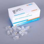 Prise modulaire pour r�seau cat5 8p8c, 100 pi�ces, connecteurs de c�ble ethernet rj45 de haute qualit� ...
