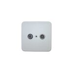 Prise murale tv / fm avec v. r. sur sortie tv cae prisetvfm