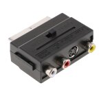 Prise pritel rvb  l'entre de l'adaptateur av femelle rca 3rca pour dvd ps4 / wii