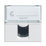 Prise rj45 multim�dia legrand cat. 6 f / utp mosaic blanc 2 modules