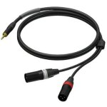 Procab pra712 / 3 prime c�ble adaptateur 1x mini - jack - 2x xlr m�le 3 m�tres