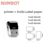 Produit de qualit niimbot b1 imprimante d'tiquettes portable thermique mini code  barres qr code autocollan ...