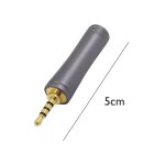 Prolongateur de cble de haut - parleur plaqu or, adaptateur droit mle symtrique 4. 4mm, femelle 2. ...