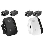 Prolongateur de porte wifi, rpteur wifi booster de signal sans fil bande 2. 4g jusqu' 300mbps prise ...