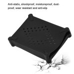 Protecteur de couvercle de bo�tier en silicone pour disque dur ssd hdd de 3, 5 pouces noir