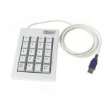 Ps2 clavier mcanique filaire  20 touches ps / 2 esc, mot de passe et numro de banque, f1 f2 f3 f4 ...