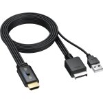 Ps2 hdmi adapter - video converter 1080p (60hz) for ps2 / ps1 / - screen ratio 4:3 / 16:9 hdmi converter ...