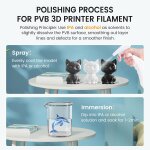 Pvb filament 1, 75mm, imprimante 3d filament pvb, polissage a l'alcool ipa pour une finition semblable ...