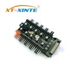 Pwm ventilateur hub 1  10 sata molex refroidisseur refroidissement 4pin ventilateur rpartiteur cble ...