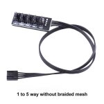 Pwm ventilateur hub pc cpu refroidissement 4 broches / 3 broches ventilateur câble d'alimentation hub ... Pwm ventilateur hub pc cpu refroidissement 4 broches / 3 broches ventilateur câble d'alimentation hub ...