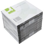 Q - connect boîte 25 boîtiers cd / dvd slim coloris noir Q - connect boîte 25 boîtiers cd / dvd slim coloris noir