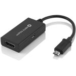 Qgecen mhl 11 - pin micro usb to hdmi cable adapter with 1080p video audio output for samsung galaxy ...