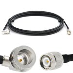Qn m�le vers tnc m�le 20m c�ble coaxial rg58 50 ohm - qn tnc c�ble d'extension � faible perte - rallonge ...