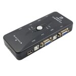 Un pour quatre 4 ports usb 2. 0 kvm switch box + 4 cbles kvm clavier moniteur vga svga pc ordinateur ...